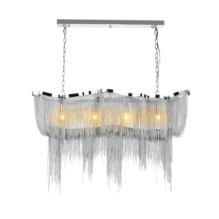 Cwi Lighting Secca 11 Light Down Chandelier With Chrome Finish 5654P40C-RC